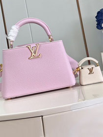 Louis vuitton original calfskin capucines BB handbag M24120 pink