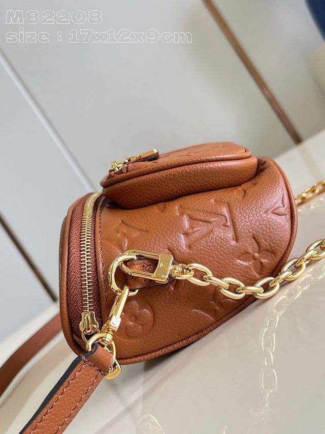 Louis vuitton original calfskin mini bumbag M82208 cognac brown