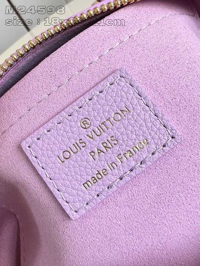 Louis vuitton original calfskin speedy 18 M24598 purple