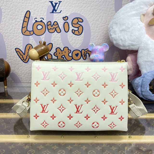 Louis vuitton original lambskin coussin pm bag M25110 white