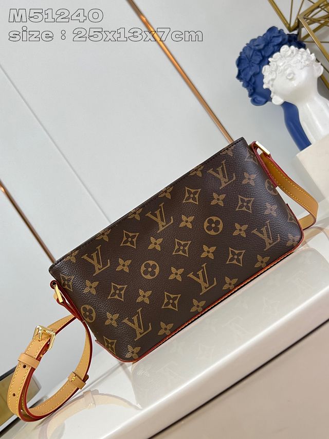 Louis vuitton original monogram canvas  twicr pochette M51240