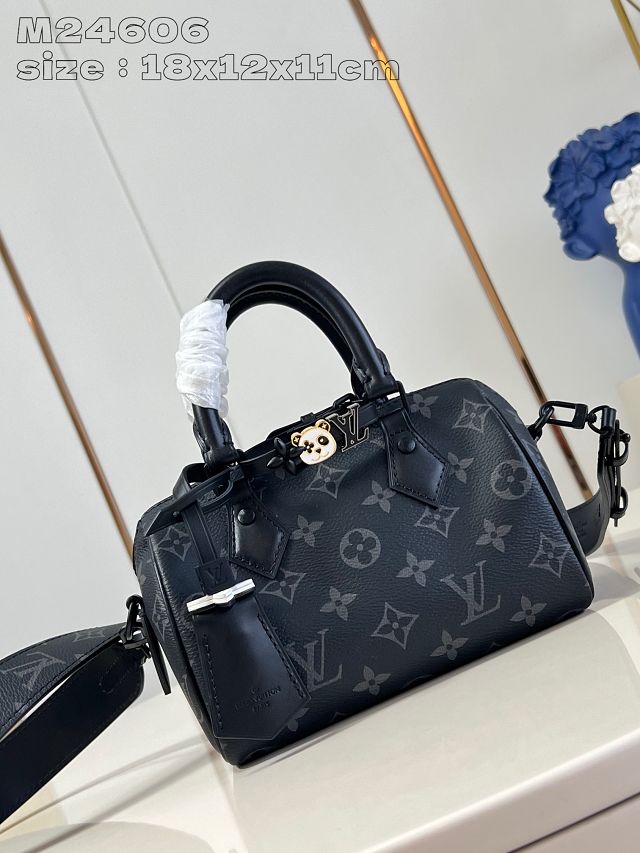 Louis vuitton original monogram eclipse speedy 18 M24606