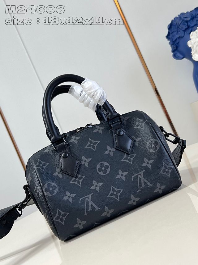 Louis vuitton original monogram eclipse speedy 18 M24606