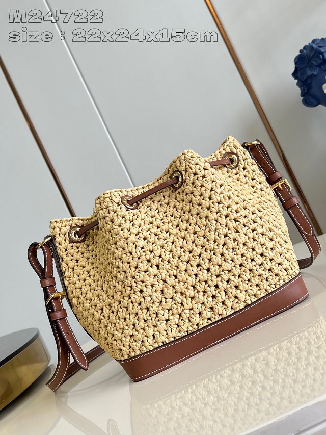 Louis vuitton original raffia neonoe BB M24722 natural