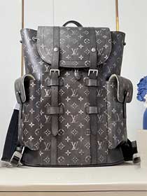 Louis vuitton original brushed calfskin christopher backpack M11521 black