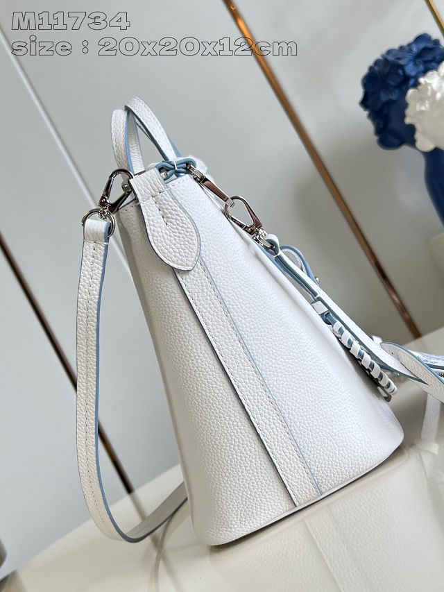 Louis vuitton original calfskin blossom pm tote M11734 white