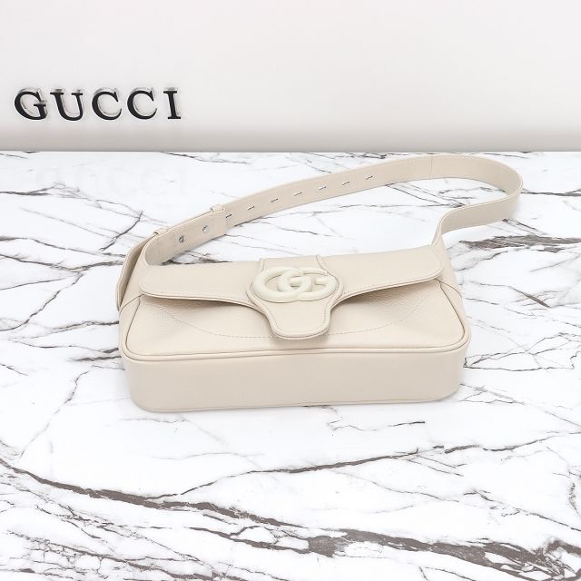 GG original calfskin aphrodite small shoulder bag 735106 white