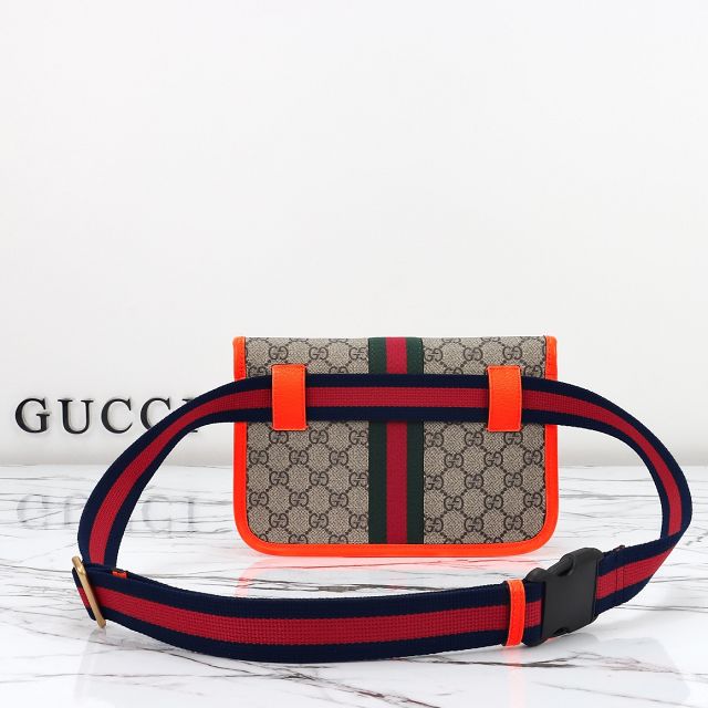 GG original canvas belt bag 752597 orange