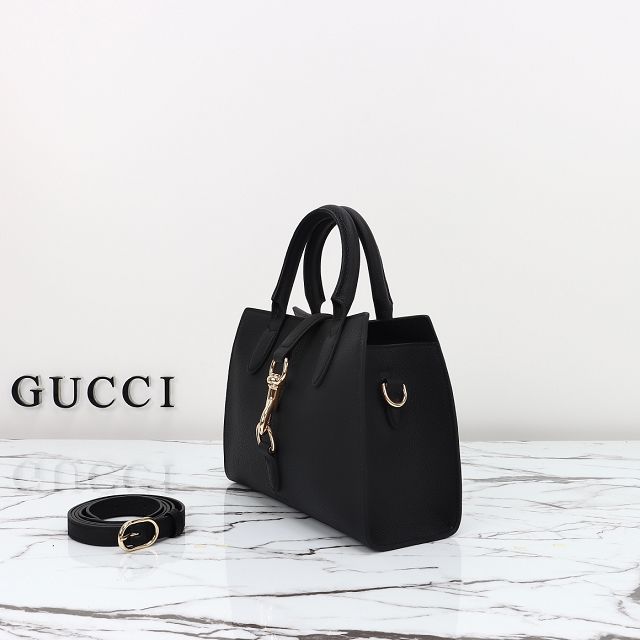 GG original calfskin small tote bag 795349 black