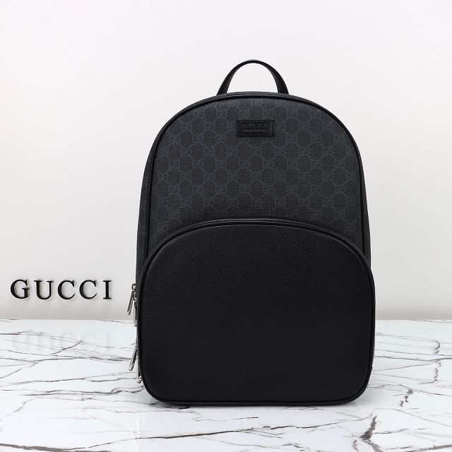 GG original calfskin&canvas medium backpack 795462 black