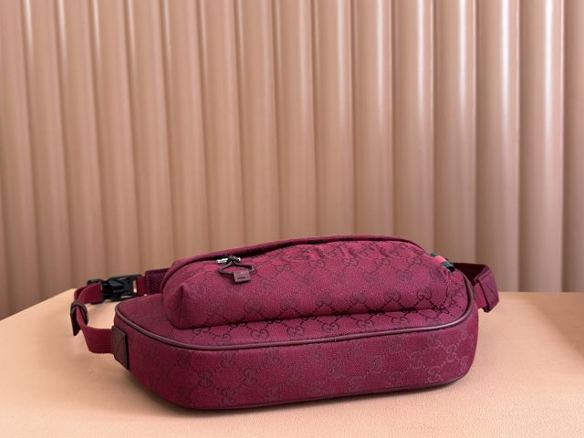 GG original canvas small crossbody bag 802096 bordeaux