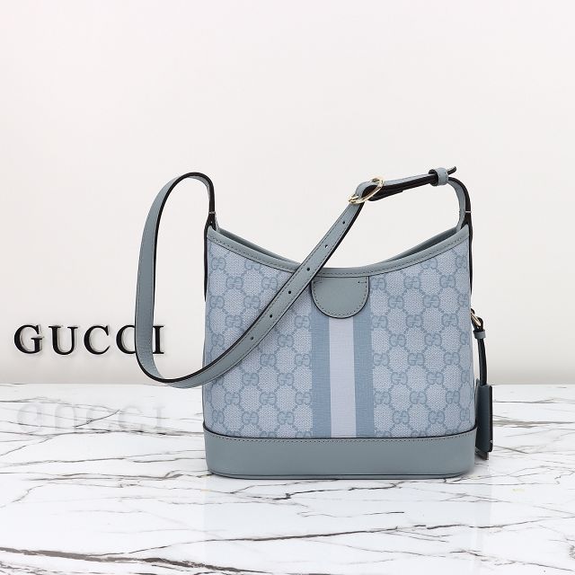 GG original canvas ophidia small shoulder bag 781402 light blue