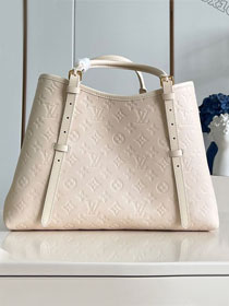 Louis vuitton original calfskin babylone tote mm handbag M47185 white