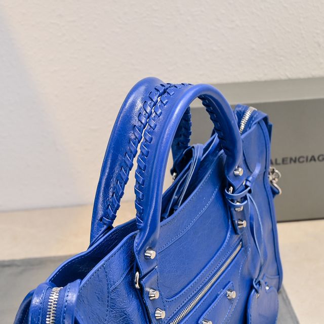 Balenciaga original lambskin le city medium bag 7977862 blue