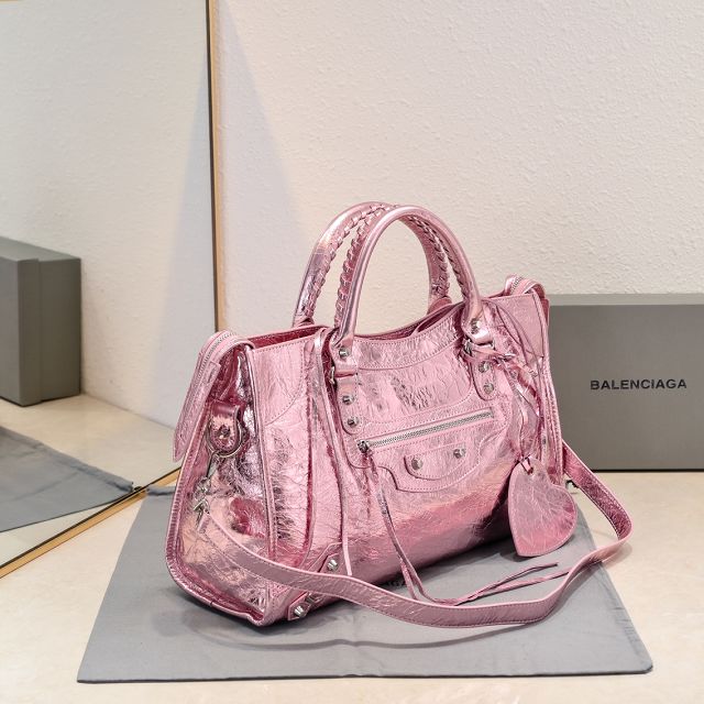 Balenciaga original lambskin le city medium bag 7977862 pink