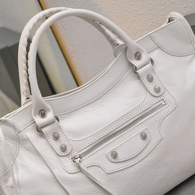 Balenciaga original lambskin le city medium bag 7977862 white