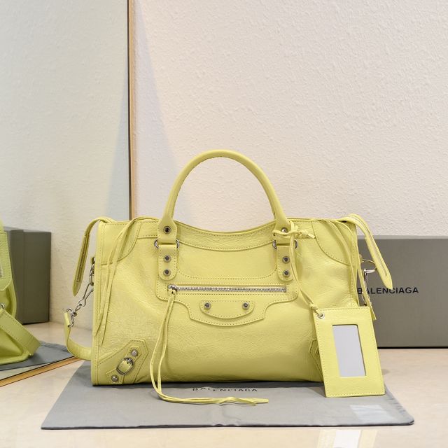 Balenciaga original lambskin le city medium bag 7977862 yellow