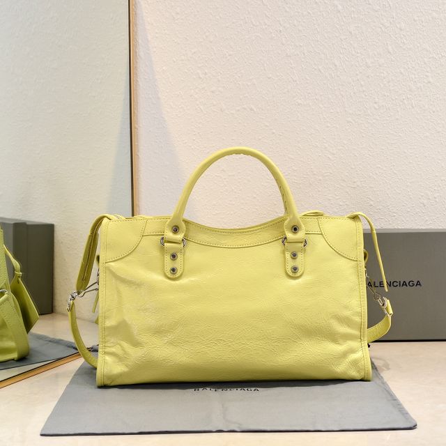 Balenciaga original lambskin le city medium bag 7977862 yellow