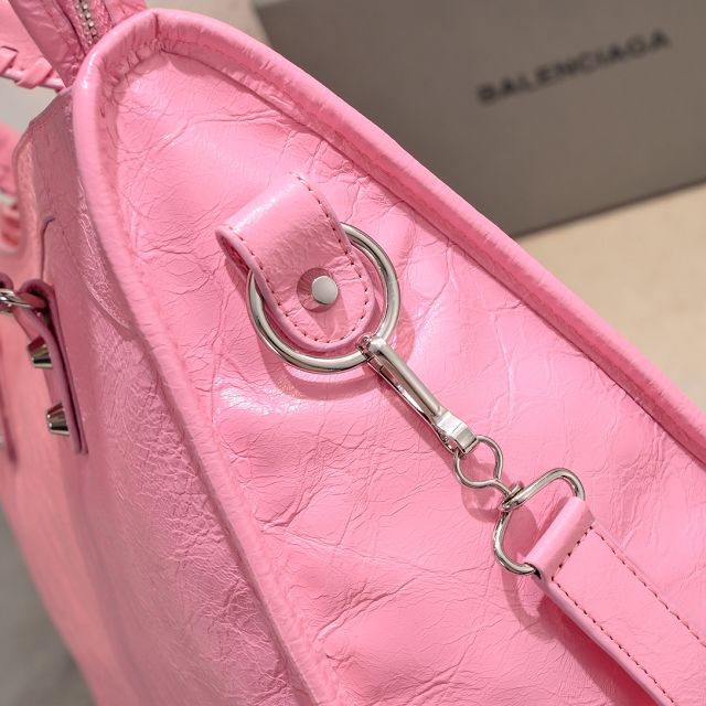 Balenciaga original lambskin le city small bag 8114422 pink