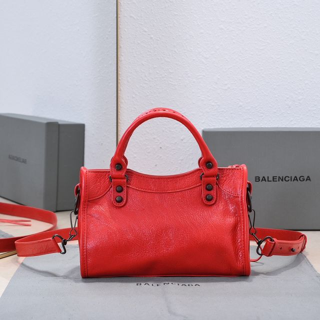 Balenciaga original lambskin le city mini bag 8063952 red