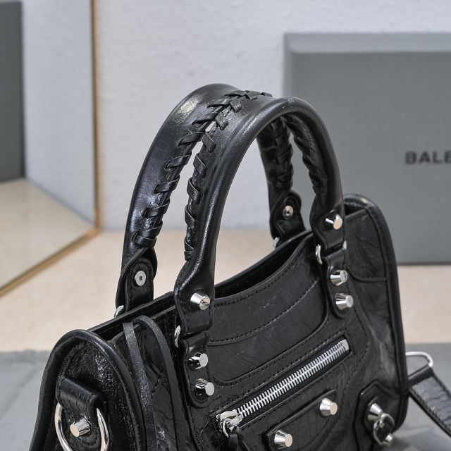 Balenciaga original lambskin le city mini bag 8063952 black