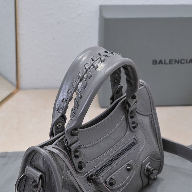 Balenciaga original lambskin le city mini bag 8063952 grey