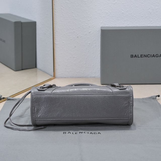 Balenciaga original lambskin le city mini bag 8063952 grey