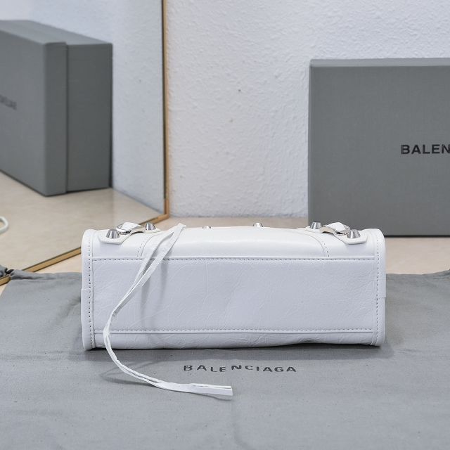 Balenciaga original lambskin le city mini bag 8063952 white