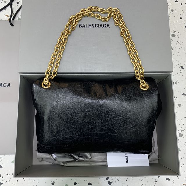 Balenciaga original calfskin monaco medium bag 7659452 black	