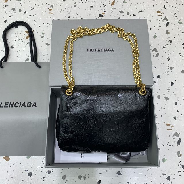 Balenciaga original calfskin monaco mini bag 7929772 black