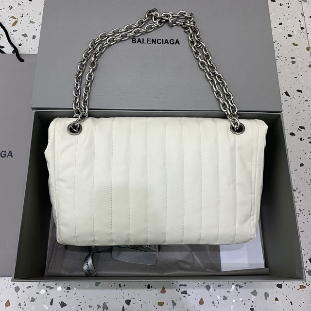 Balenciaga original calfskin monaco medium bag 7659452 white