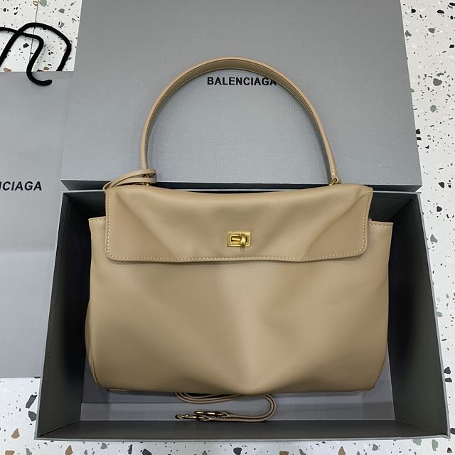 Balenciaga original calfskin rodeo medium handbag 7897722 apricot