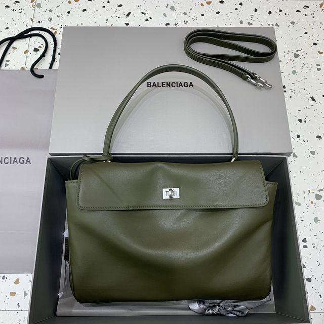 Balenciaga original calfskin rodeo medium handbag 7897722 green