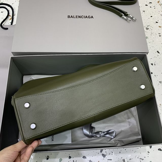 Balenciaga original calfskin rodeo medium handbag 7897722 green