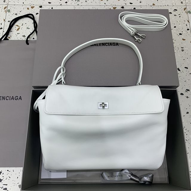 Balenciaga original calfskin rodeo medium handbag 7897722 white