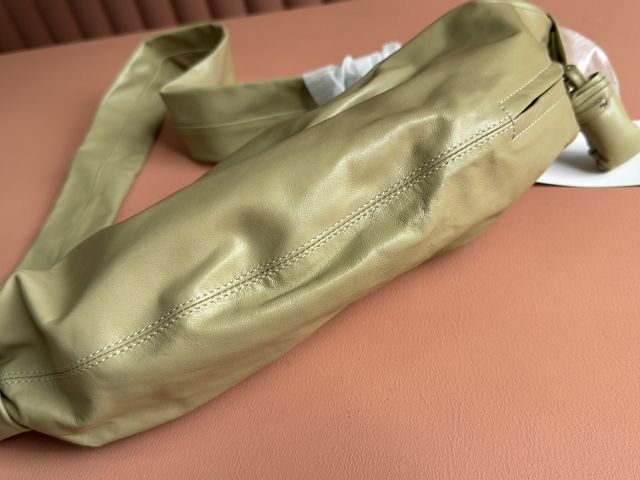 Lemaire original aged calfskin croissant bag EH0970 beige