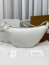 Lemaire original lambskin medium croissant bag LL096 white