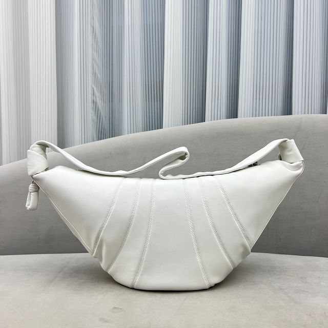 Lemaire original lambskin medium croissant bag LL096 white