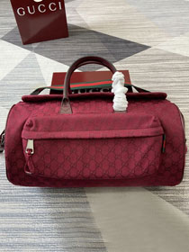 GG original canvas medium duffle bag 800185 red