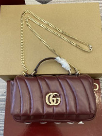 GG original lambskin milano mini top handle bag 806017 bordeaux