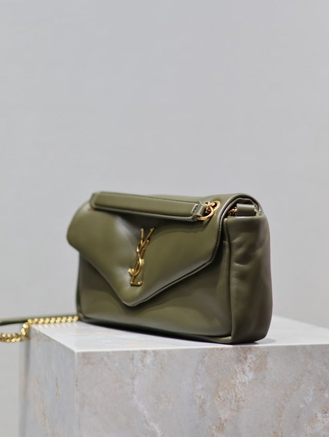 YSL original lambskin calypso small bag 734153 green