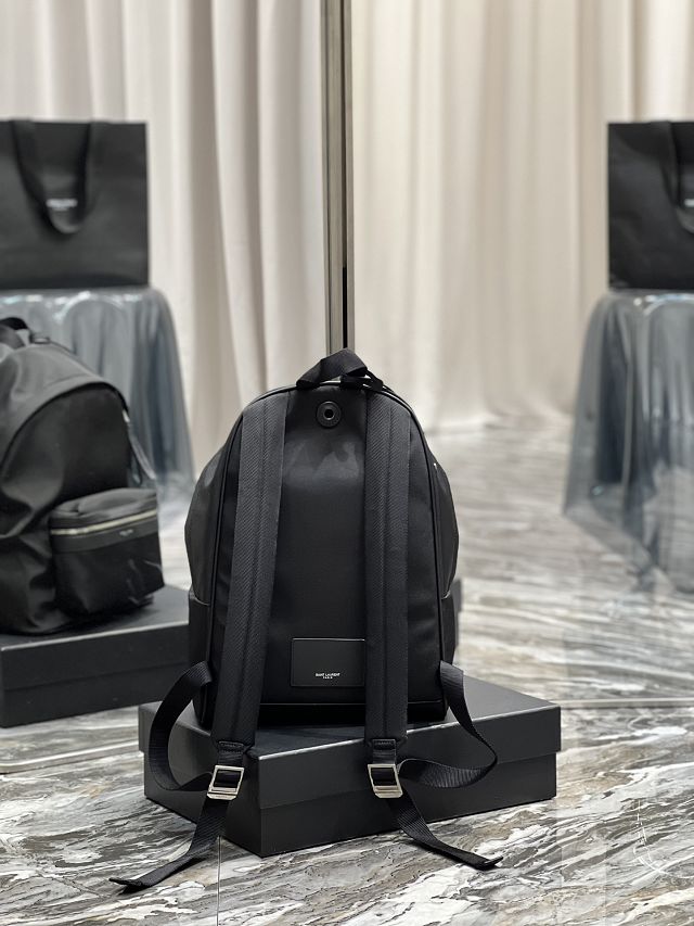 YSL original nylon canvas medium city backpack 534967 black