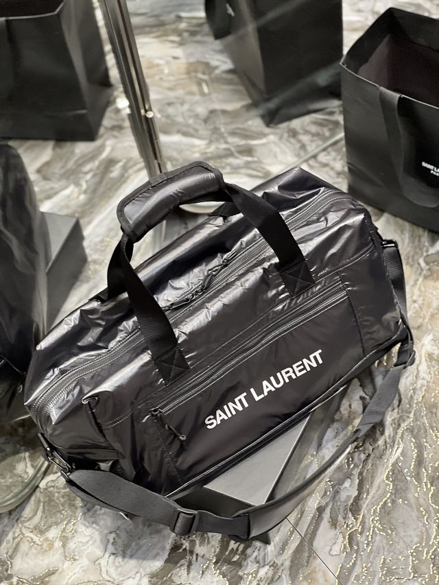 YSL original nylon large duffle bag 581374 black