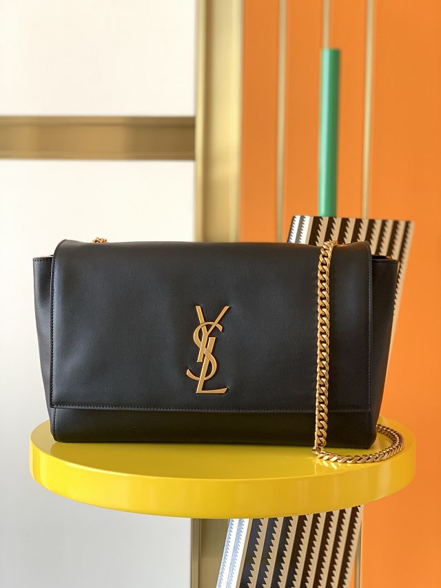 YSL original suede calfskin reversible medium kate bag 553804 black