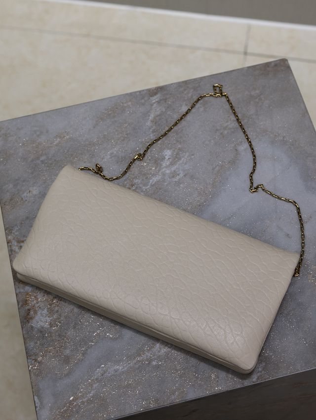 YSL original lambskin calypso mini bag 801772 white