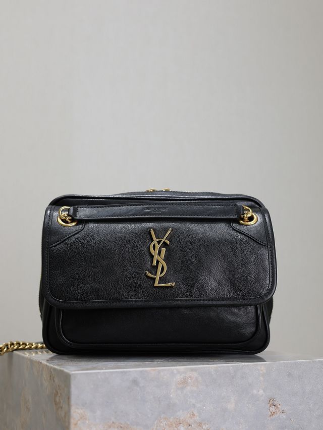 YSL original calfskin medium niki bag 712520 black