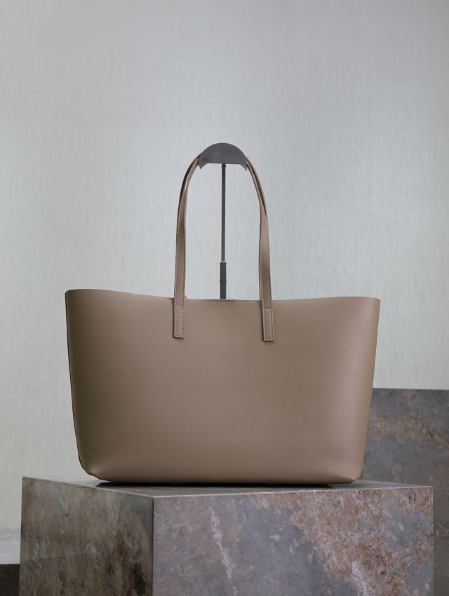 YSL original calfskin shopping tote bag 394195 apricot