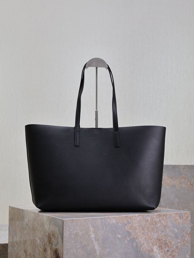 YSL original calfskin shopping tote bag 394195 black