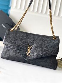 YSL original lambskin calypso large bag 777399 black