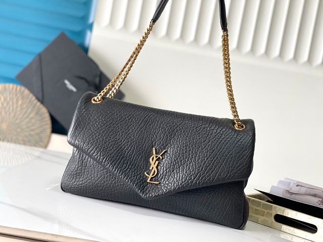 YSL original lambskin calypso large bag 777399 black